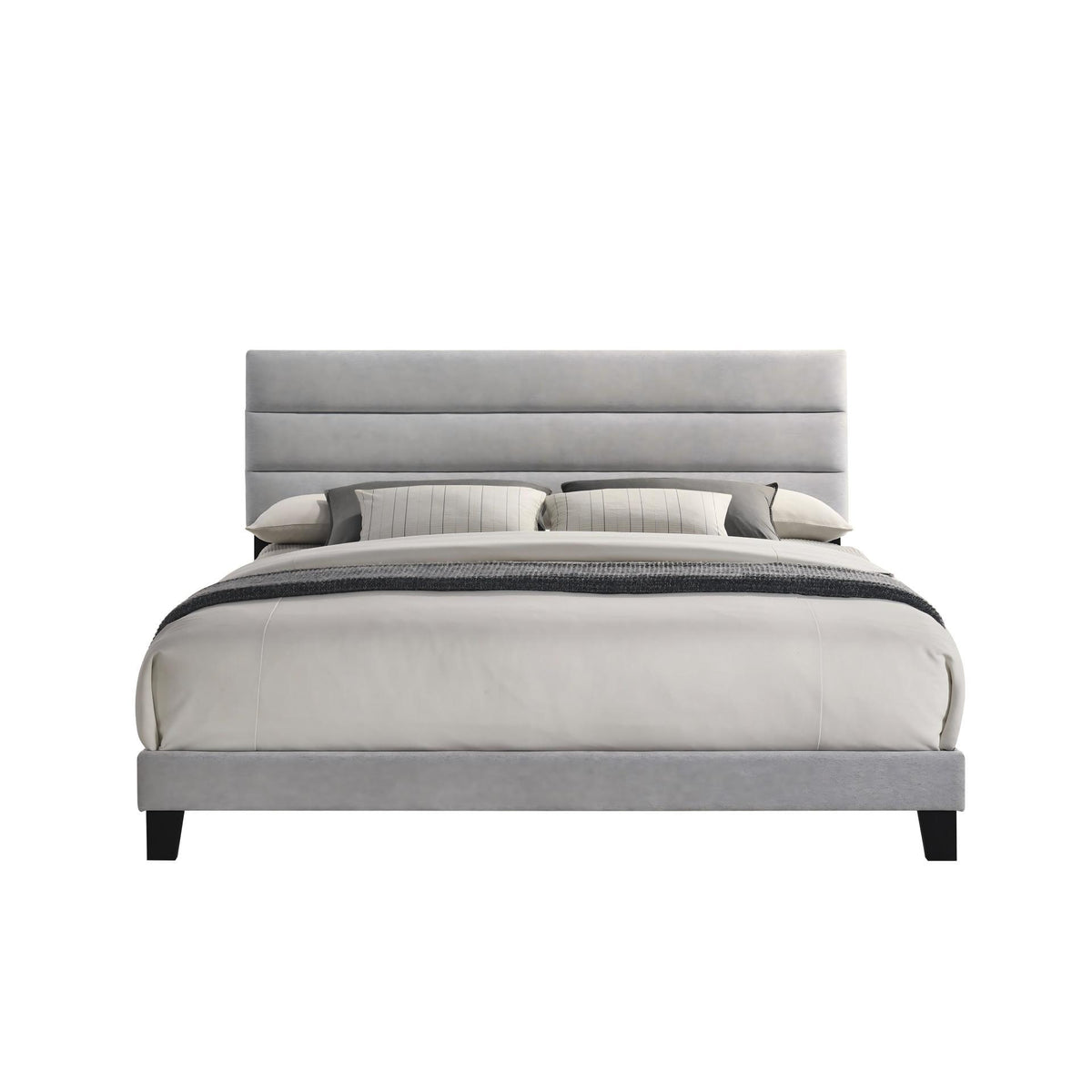 Asher - 6/0 Western King Headboard, Footboard, And Slats - Smoke