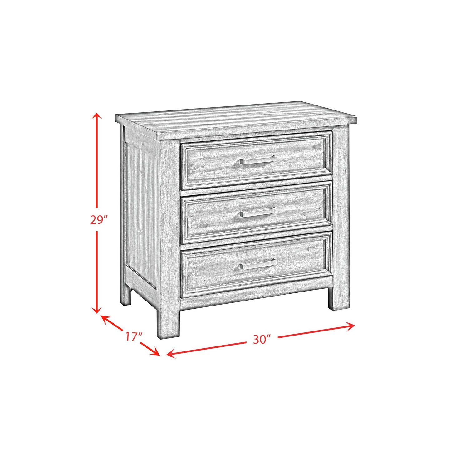 Sullivan - 3-Drawer Nightstand