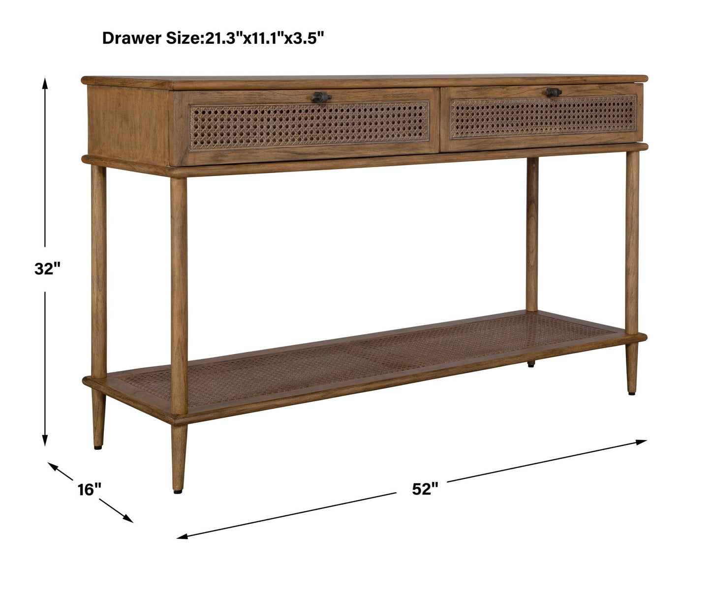 Coast - Mid Century Console Table - Dark Brown