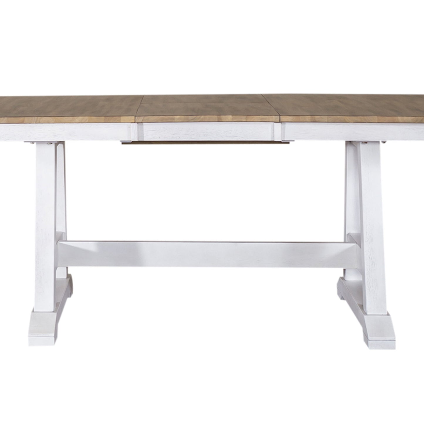 Lindsey Farm - Trestle Table Base - Weathered White & Sandstone