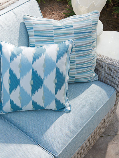 Seabrook - Sofa - Beige / Blue