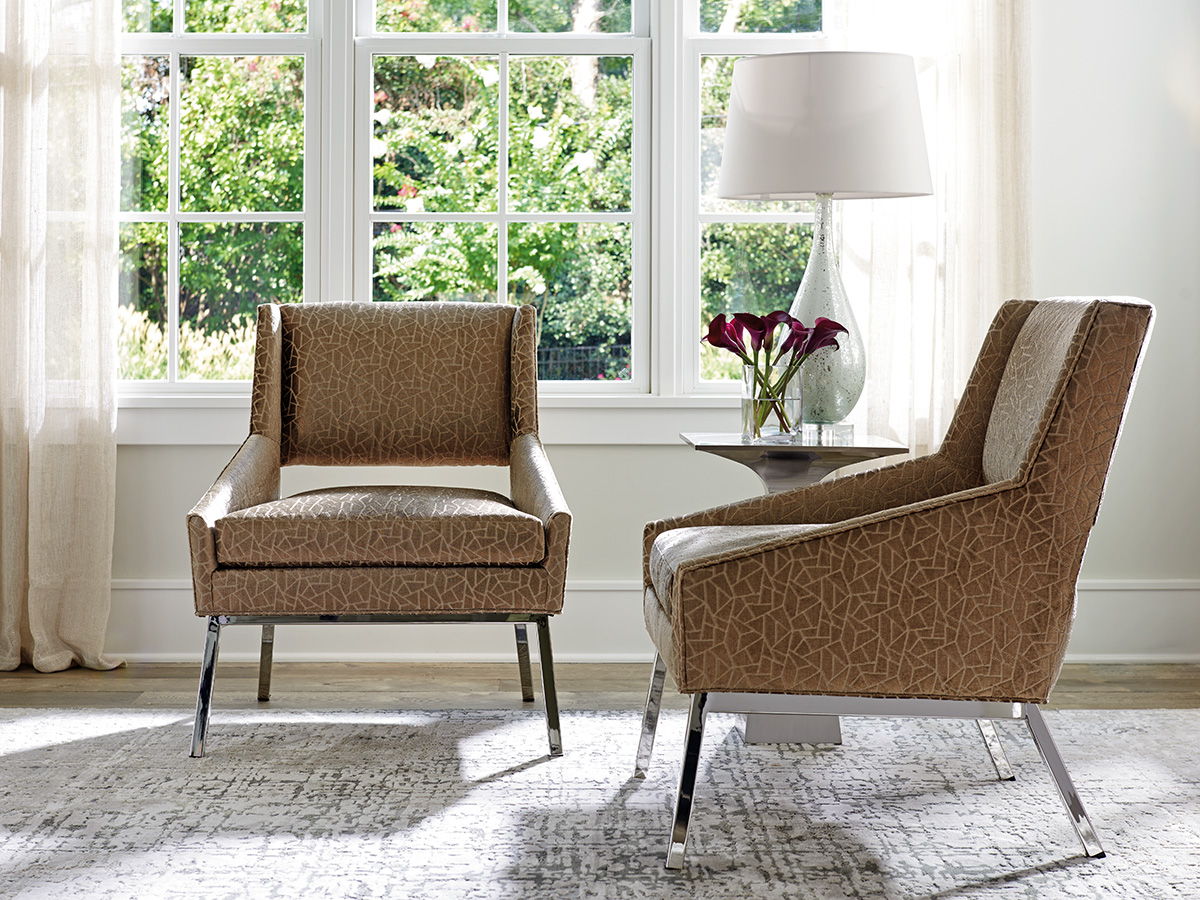 Kitano - Amani Chair With Polised Chrome Base