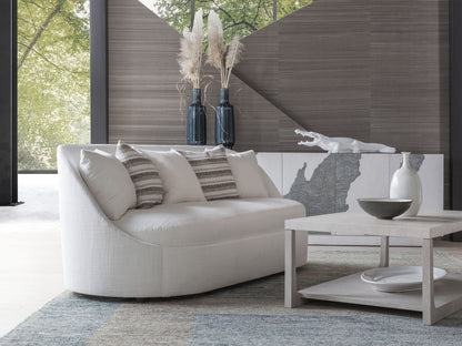 Artistica Upholstery - Genevieve Bench Seat Fabric Sofa - White