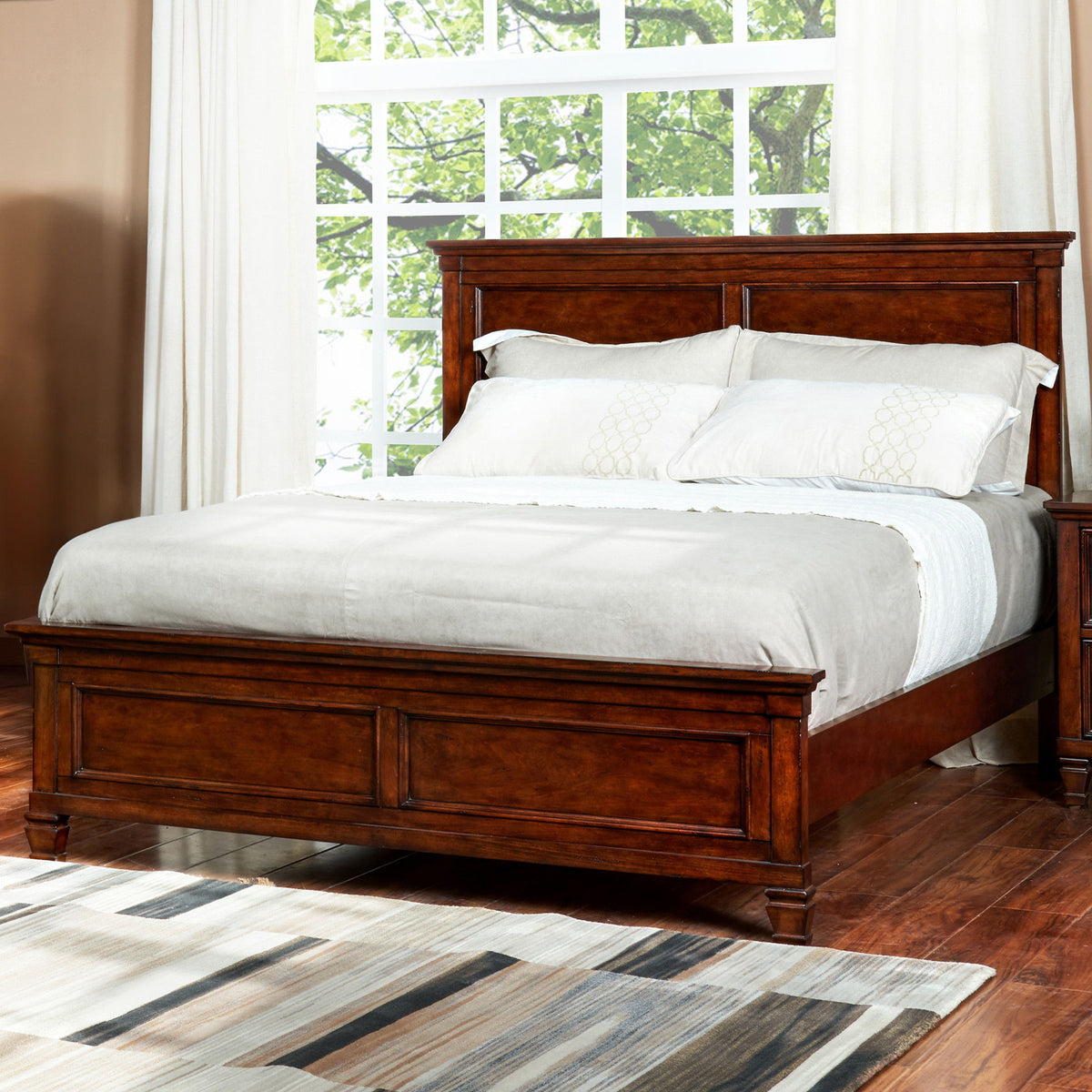 Tamarack - 5/0-6/6 Queen/King Side Rails - Brown Cherry