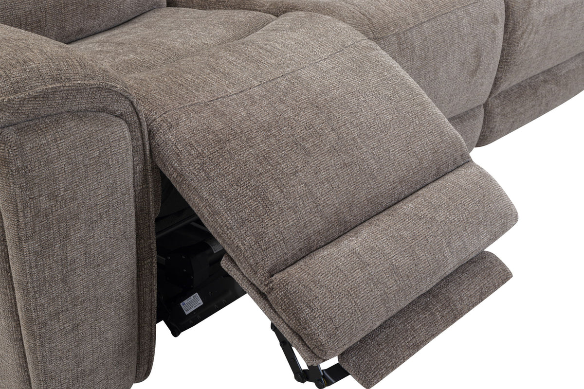 Colton - Power Zero Gravity Sofa With Drop Down Table And Immersive Audio P3 - Branson Tweed