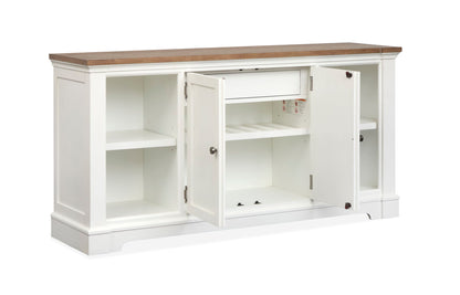 Kingston - Credenza - Whisper White And Cerused Nutmeg