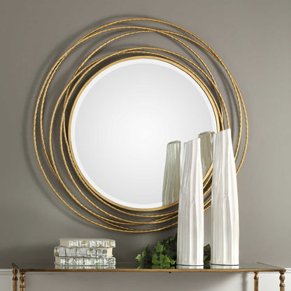 Whirlwind - Round Mirror