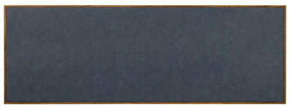 Melange - Geneva Accent Drawer Chest - Blue / Medium Walnut