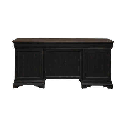 Meritage - Jr Executive Desk - Aged Charcoal