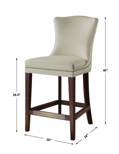 Dariela - Counter Stool - White