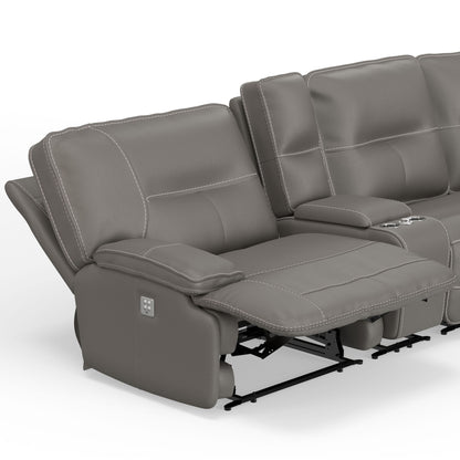 Spartacus - Power Left Arm Facing Recliner - Haze