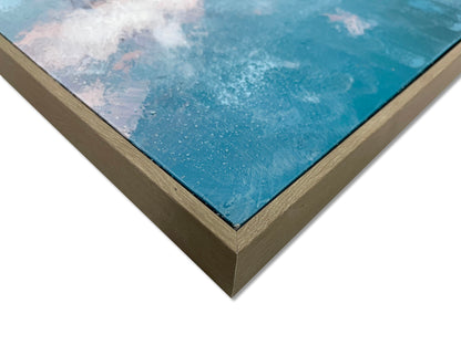 Surfside Reverie I - 28 X 40 - Hand-Embellished Canvas In Frame - Blue
