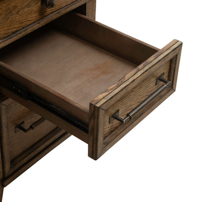 Carolina Park - Jr Executive Credenza - Amber Brown