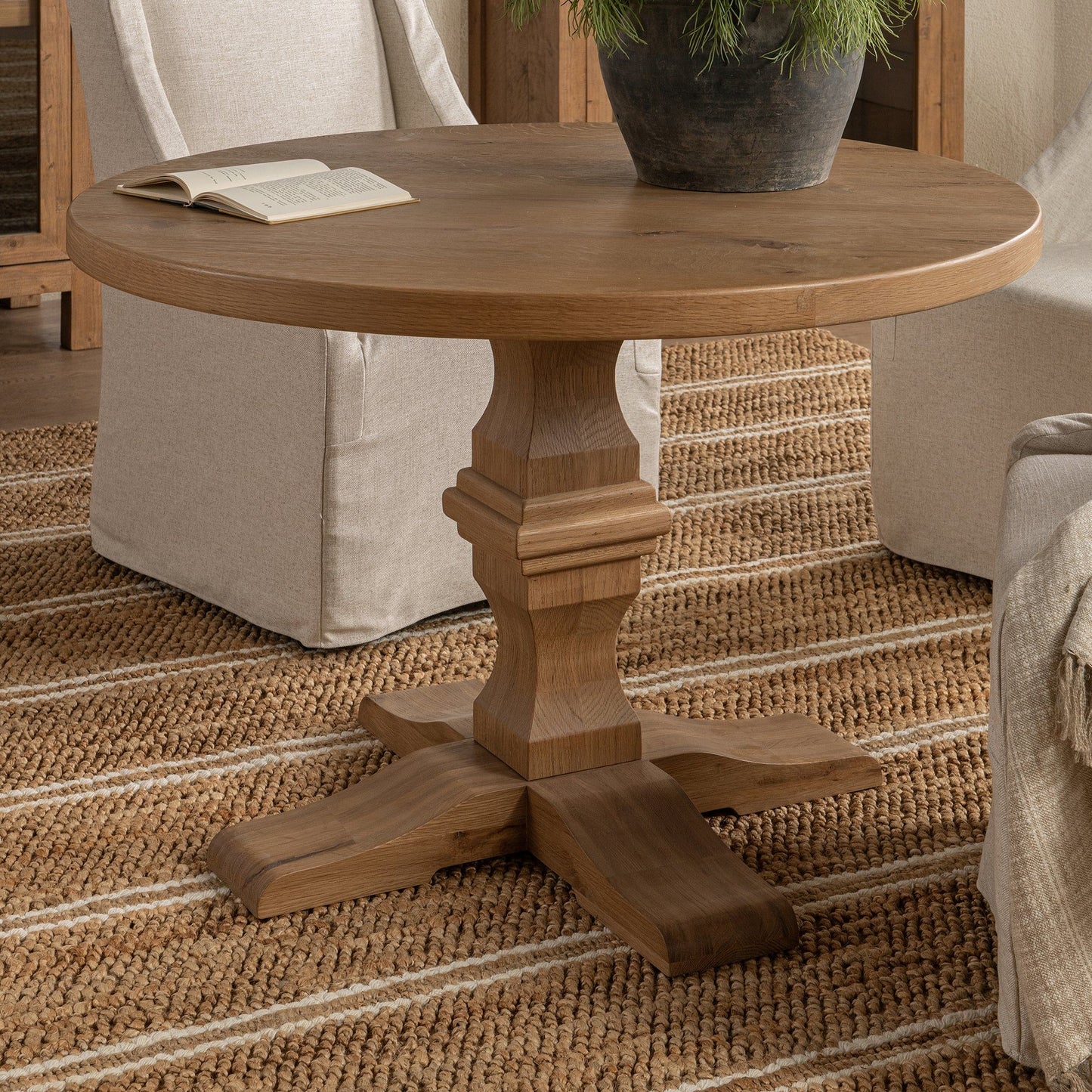 Toscana - 42" Round Dining Table - Hampton Sand