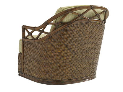 Bali Hai - Diamond Cove Swivel Chair - Dark Brown / Light Brown