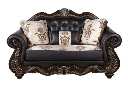 Maximus - Loveseat Backrest - Dark Brown
