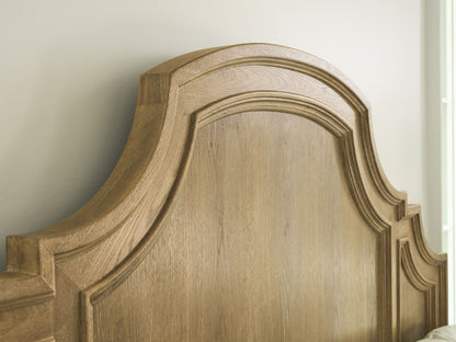 Montecito - Valley Club Panel Headboard 5/0 Queen - Light Brown