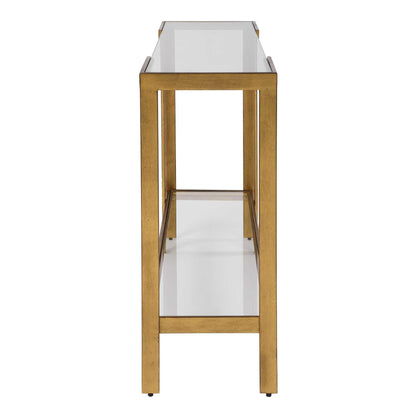 Kendrick - Glass Console Table - Gold