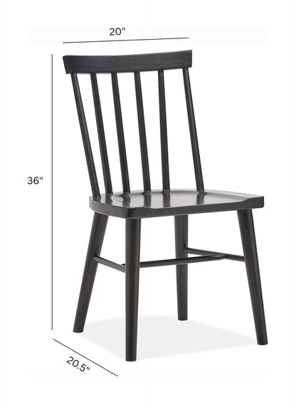 Lindon - Dark Dining Side Chair (Set of 2) - Coffee Bean