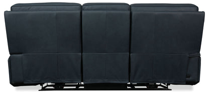MS - Riverton Power Sofa With Power Headrest And Lumbar - Black