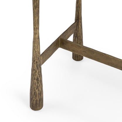 Venicia - Oval Console Table - White Sage