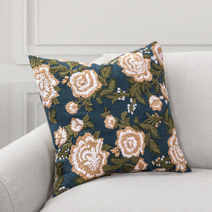 Broadmoor - 18" x 18" JL Pillow - Pond Blue Multi