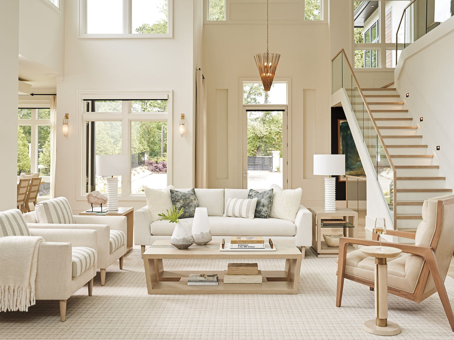 Sunset Key - Benson Lamp Table - Beige