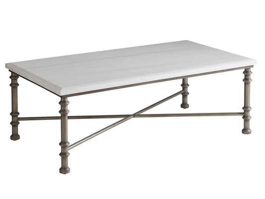 Ocean Breeze - Flagler Rectangular Marble Top Table