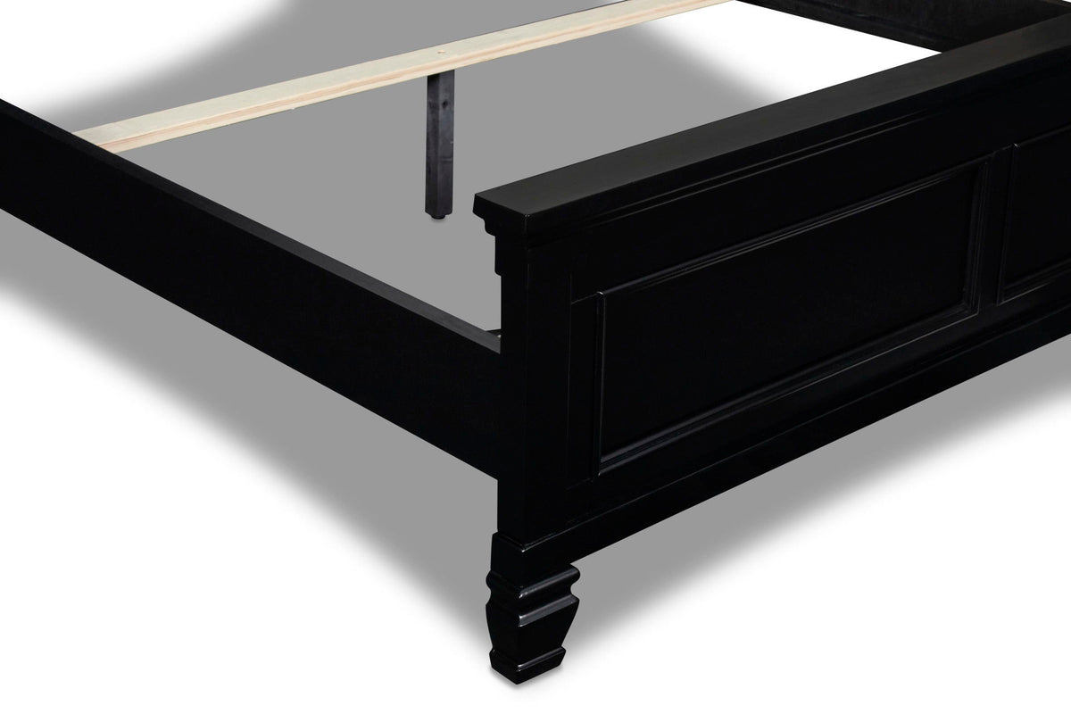 Tamarack - 4/6 Full Headboard, Footboard & Slats - Black