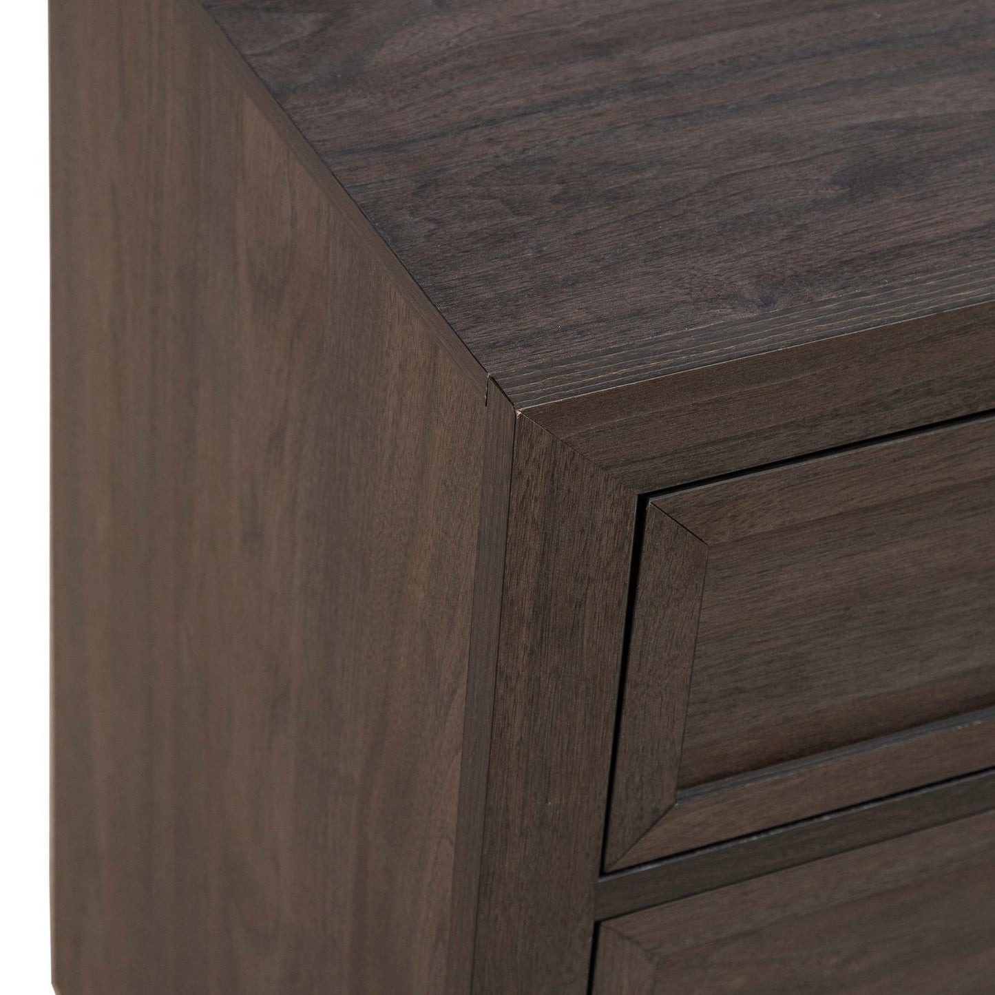 Modern Edge - Nightstand With Charging Station - Caffe