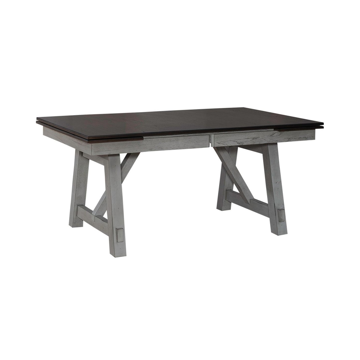 Newport - Trestle Table Base - Smokey Gray / Carbon Gray