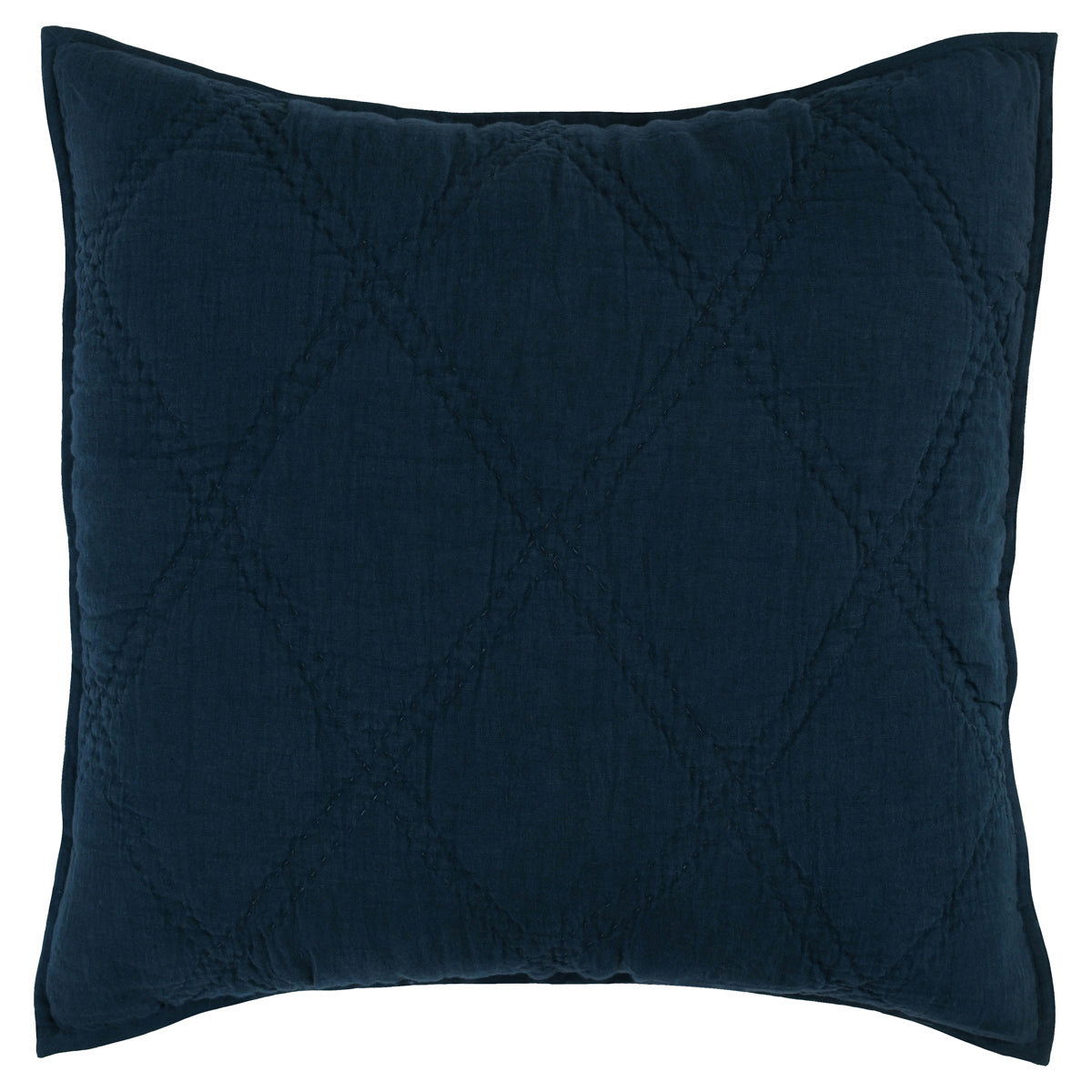 Caleb - Hand Stitched King Quilt - Midnight Blue