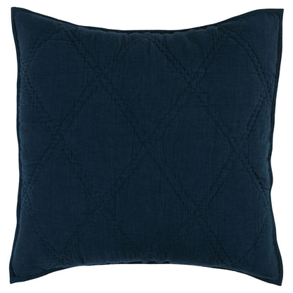 Caleb - Hand Stitched King Quilt - Midnight Blue