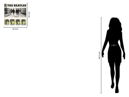 Four Figures Alley Stroll - 20" x 20" Framed Wall Art - Gray