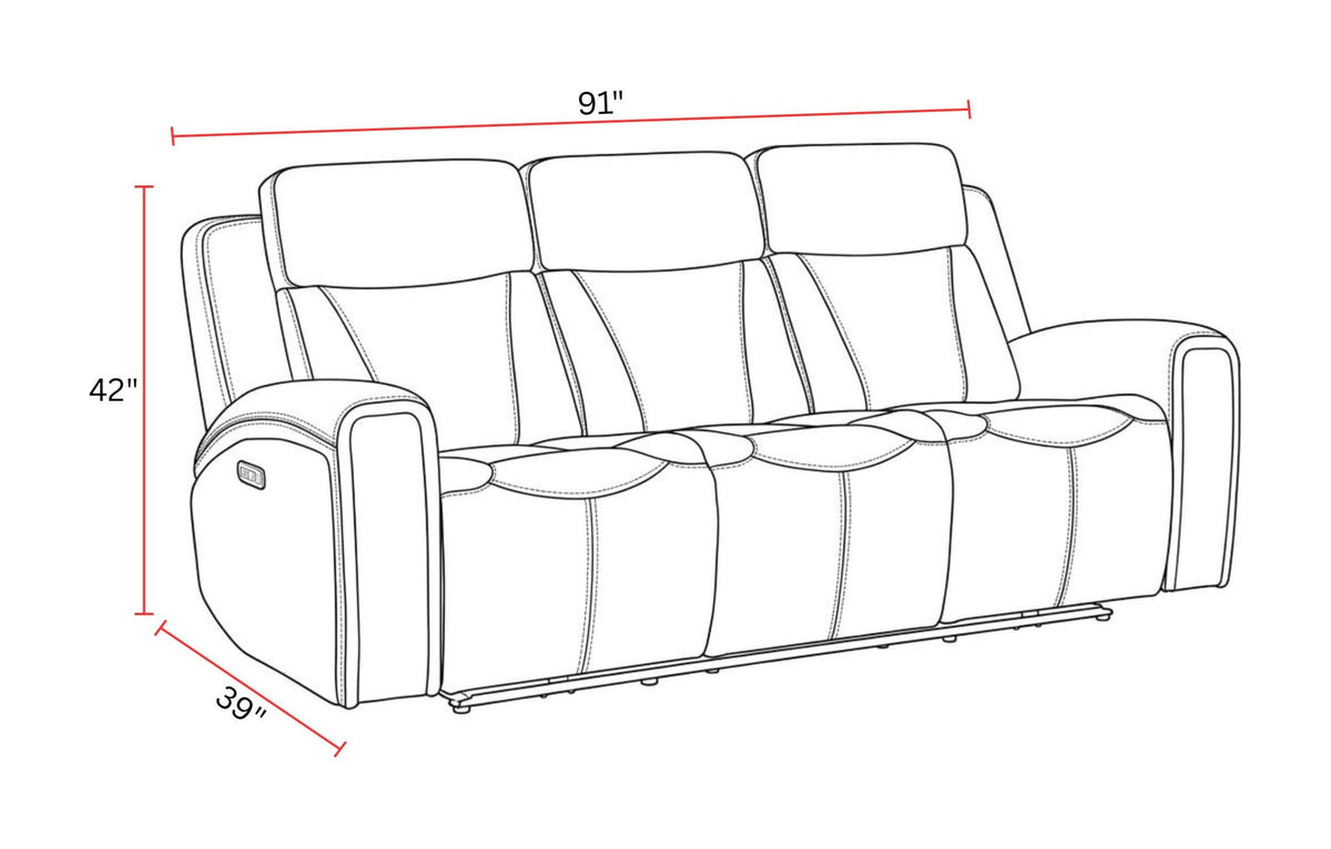 Maveric - Zero Gravity Power Reclining Sofa
