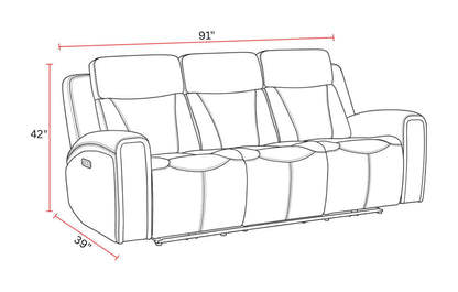 Maveric - Zero Gravity Power Reclining Sofa
