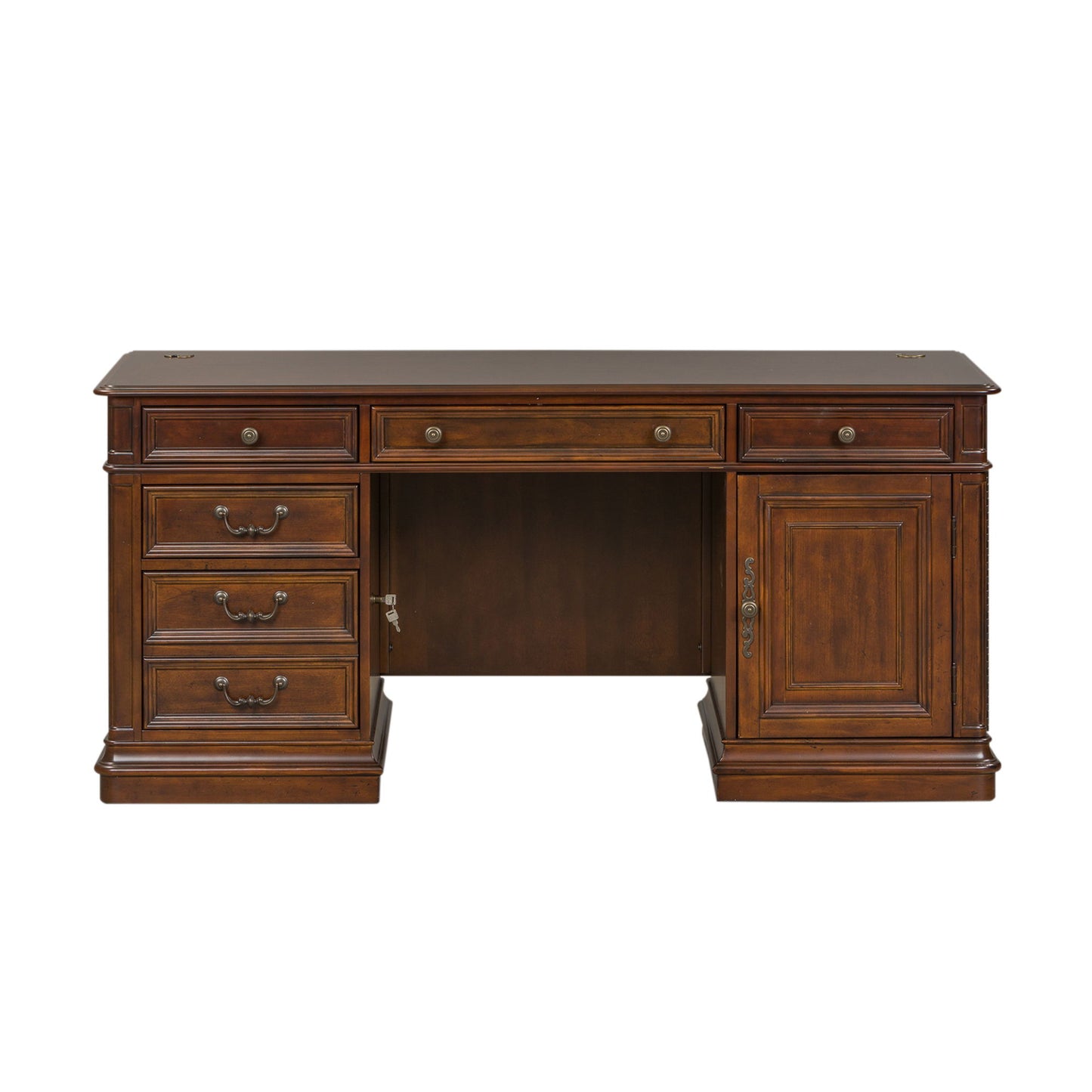 Brayton Manor - Jr Executive Credenza Top - Cognac