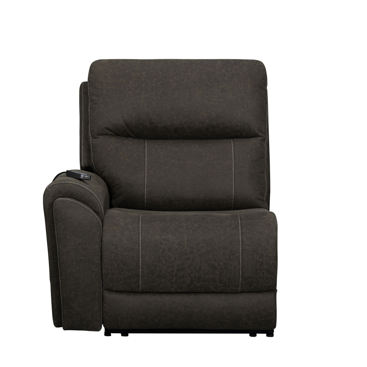 Gaia - LAF Recliner With Power Headrest, Footrest, Massage, Heat - Sable
