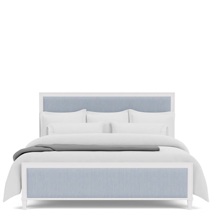Rosalie - Queen Upholstered Headboard - Blue / White