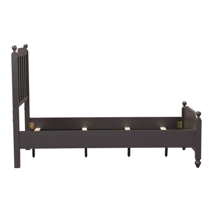 Cottage View - Full Panel Headboard & Footboard - Dark Gray
