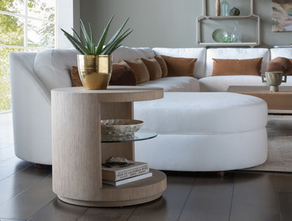 Simpatico - Simpatico Round End Table - Light Brown