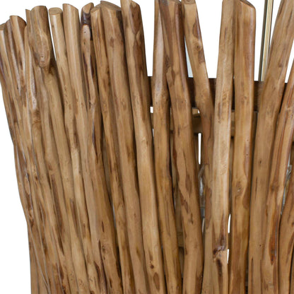Rhea - 4 Light Wood Branch Chandelier - Woodtone