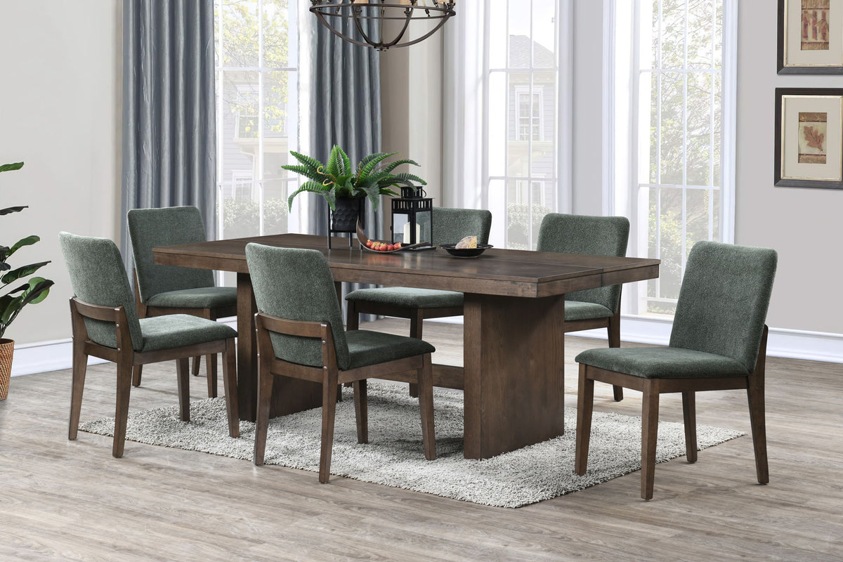 Kody - Oval Dining Table Base - Dark Walnut