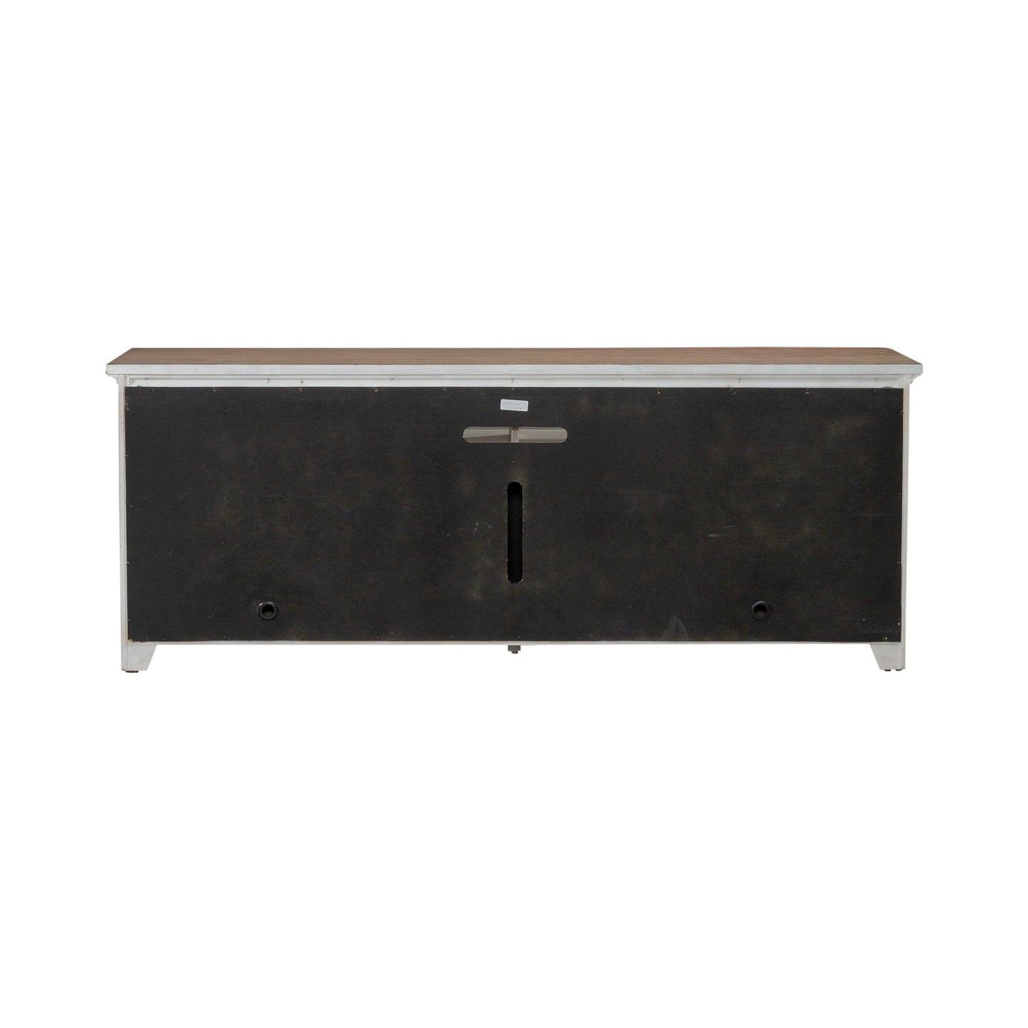 Fireplace TV Consoles - 79" Console With Fire - Medium Brown