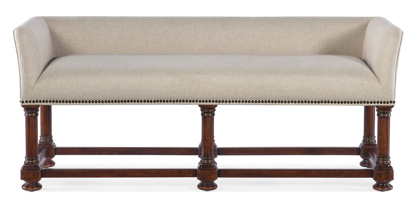 Charleston - Bed Bench - Dark Brown / Beige