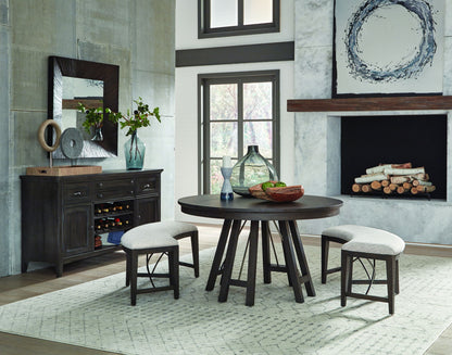 Westley Falls - Round Dining Table - Graphite