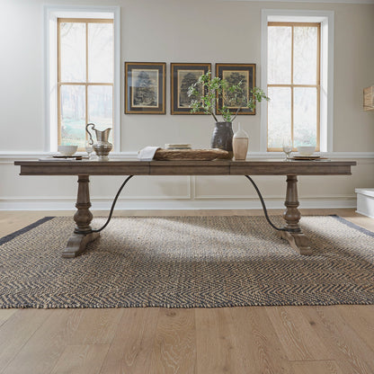 Americana Farmhouse - Trestle Table Base - Dusty Taupe