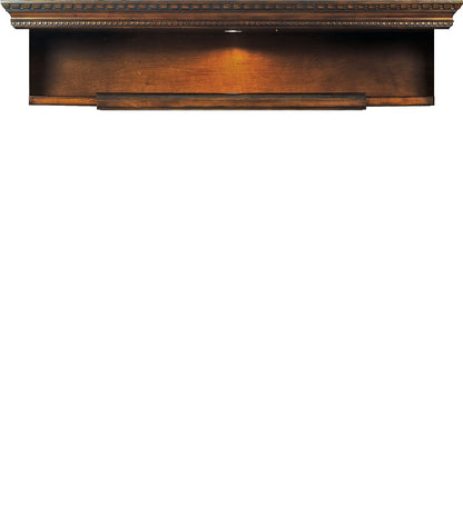 Huntington - Expandable Bridge With Shelf And Back Panel - Antique Vintage Pecan