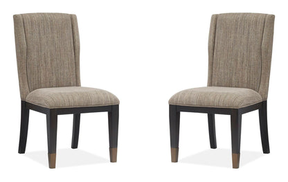 Ryker - Upholstered Host Side Chair (Set of 2) - Homestead Brown