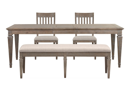 Lancaster - 4 Piece Extendable Rectangular Dining Table Set
